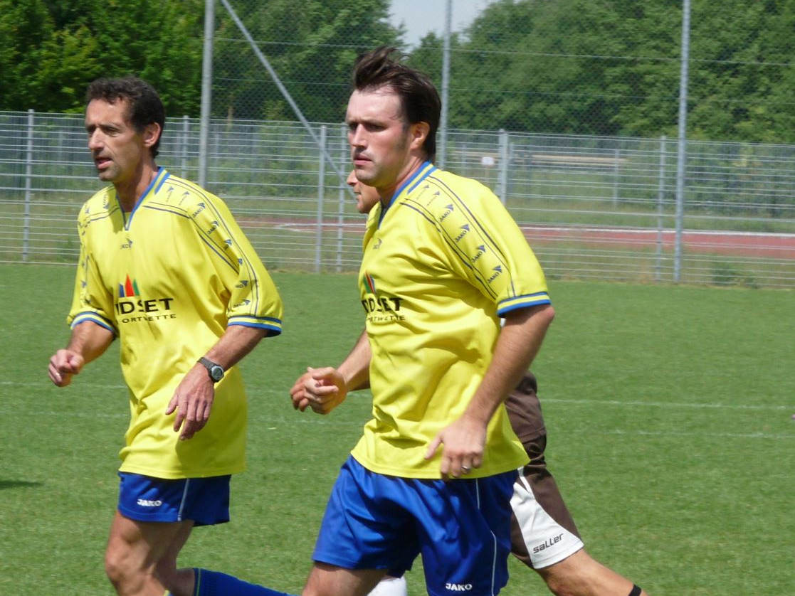 Fußballspieler im Spiel