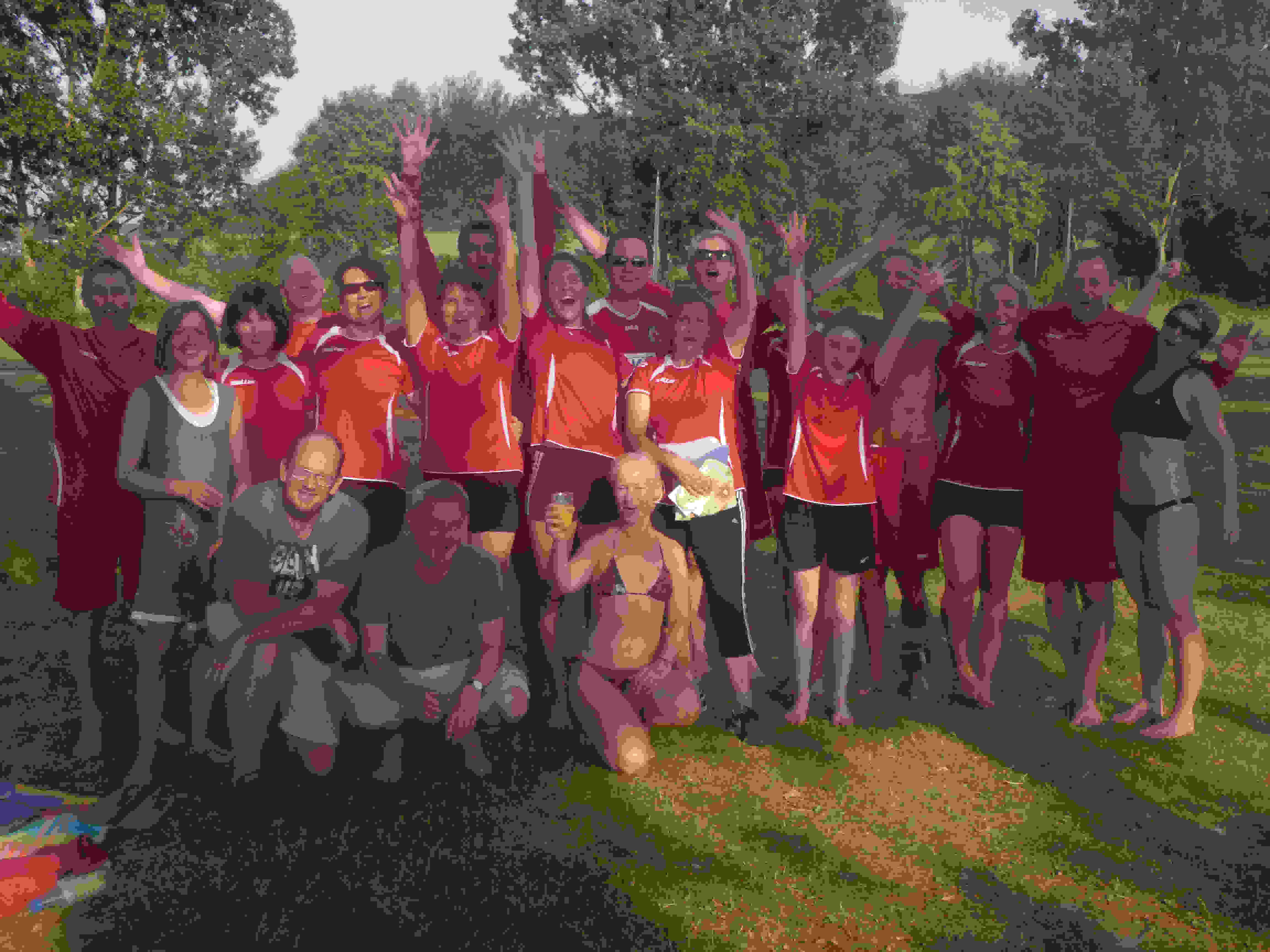 Gruppenfoto bei den Sommerspielen